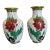 Medium Vintage Chinoiserie Decorative Mid Century Modern Vases, a Pair For Sale