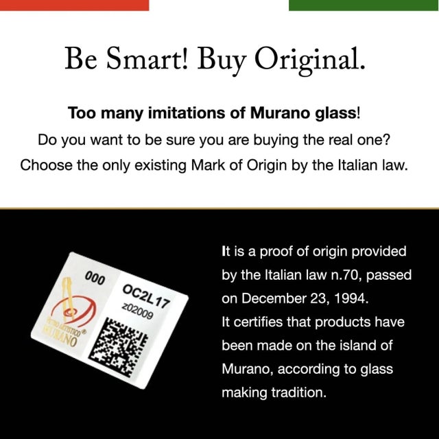 Murano Glasses in Crystal and Colored Spots from YourMurano, Set of 6 For Sale - Image 6 of 11