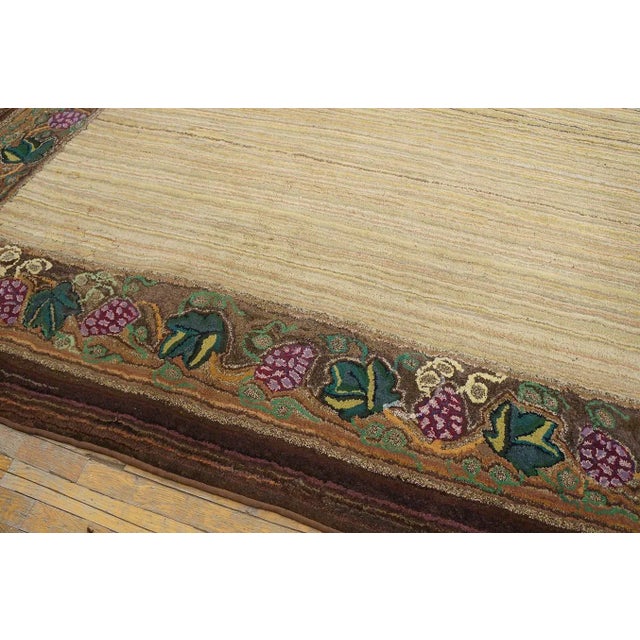 Antique American Hooked Rug 8' 8" x 11' 8" For Sale - Image 9 of 12