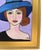 Original one-of-a-kind contemporary portrait oil painting on artist canvas panel. The talented artist "Ruth Arenz” signed...