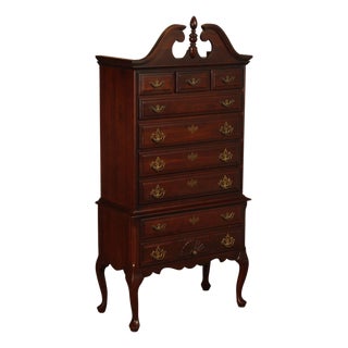 Queen Anne Style Mahogany Highboy Chest For Sale