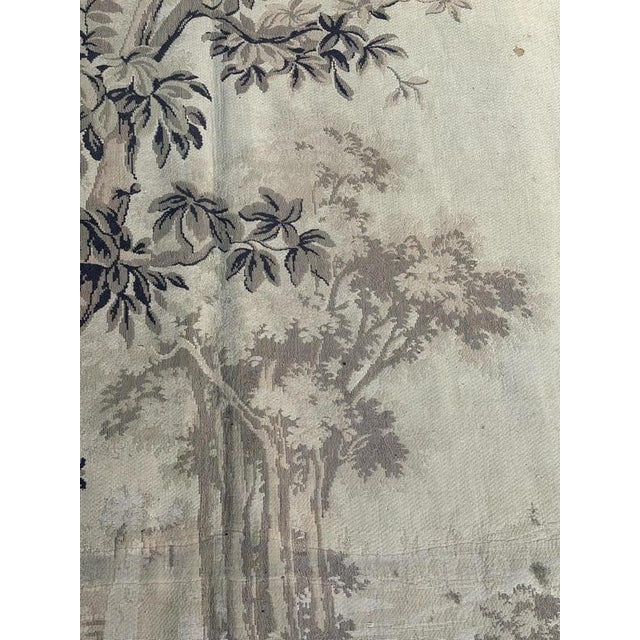 Vintage French Jacquard Tapestry Panel in the style of Aubusson, 1940s For Sale - Image 6 of 18
