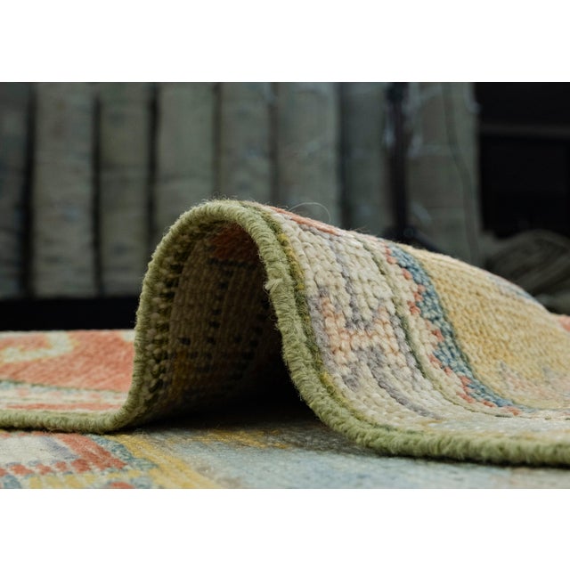 Textile Turkish Oushak Rug 2'10" x 7'8" #18109 For Sale - Image 7 of 8