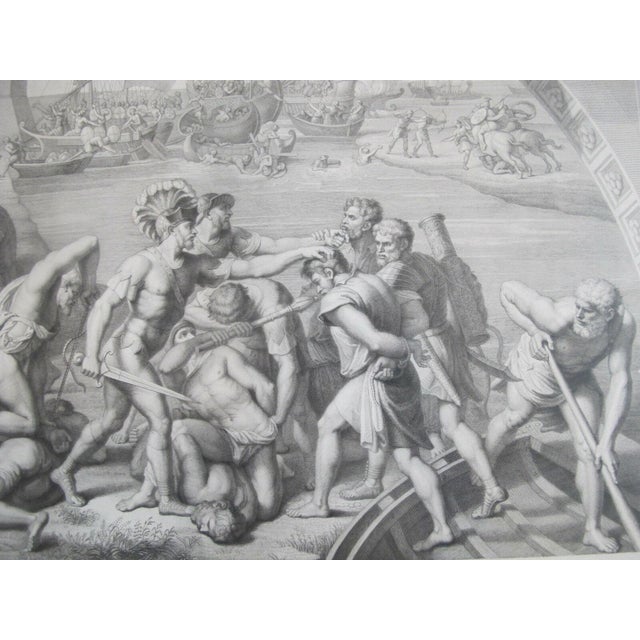 Printmaking Materials Defeat of the Saracens After Raphael Battle of Ostia Angelo Riggi Print For Sale - Image 7 of 11