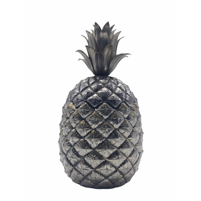 Metal Pineapple Ice Bucket by Mauro Manetti for Fonderia dArte Firenze, Italy, 1970s For Sale - Image 7 of 7