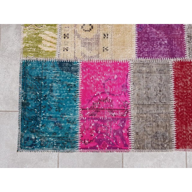 Textile Vintage Hnadmade Hallway Runner For Sale - Image 7 of 10