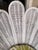 White Vintage Palm Frond, Fan-Back, Peacock Chair For Sale - Image 8 of 8