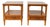Hekman Mid-Century Modern Walnut End Tables With Drawer and Open Shelf - A Pair For Sale