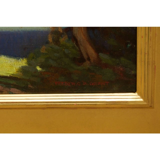 American Colorist Landscape Painting “Lake Shore” by Frederic M. Grant For Sale - Image 10 of 12