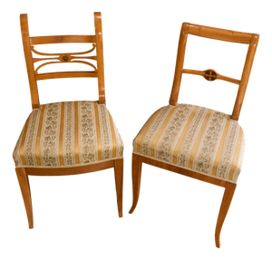 Biedermeier Chairs in Light Wood, 1800s, Set of 2
