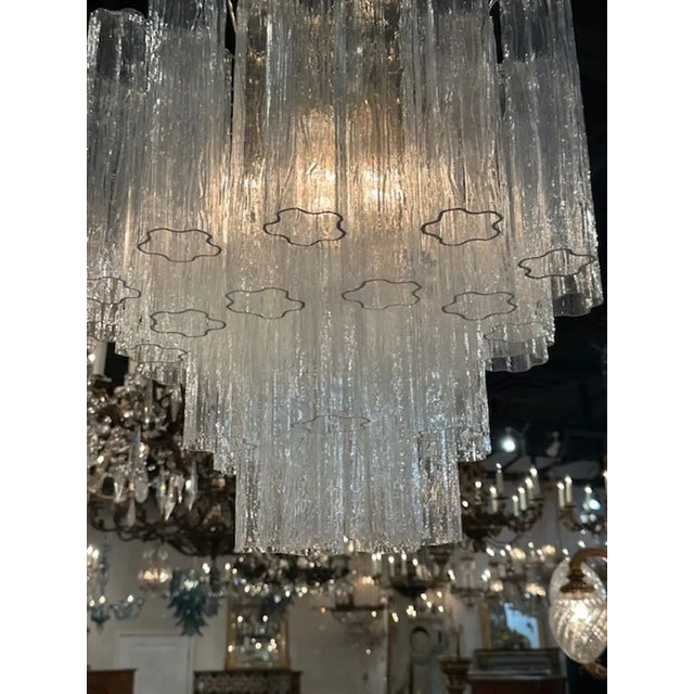 2000 - 2009 Murano Tronchi Chandelier For Sale - Image 5 of 5