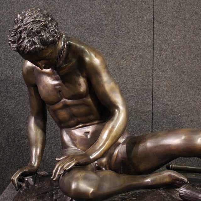 Italian Artist, Sculpture of Dying Gaul, 1920, Bronze For Sale - Image 3 of 13