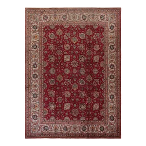 1970s Old Persian Tabriz Area Rug 10’2″ X 13’10”