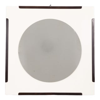 Vintage Wooden Wall Mirror by the Sbrilli Brothers, 1970s For Sale