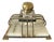Art Deco Inkstand in Onyx, Crystal and Gilded Metal, 1920s For Sale - Image 9 of 9