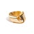 Infinity Fold Gold Unique Adjustable Ring, Size 8 For Sale - Image 11 of 11