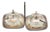 Silver Salt and Pepper Shakers on Square Bases, Set of 2 For Sale
