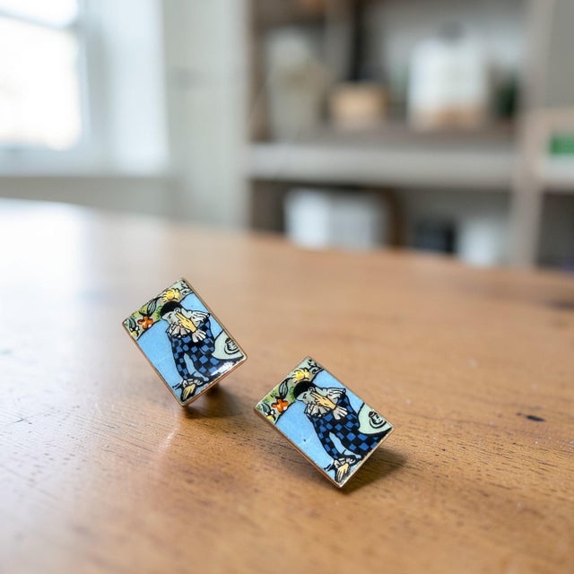 Mid-Century German Pierrot Cufflinks For Sale In Orlando - Image 6 of 18