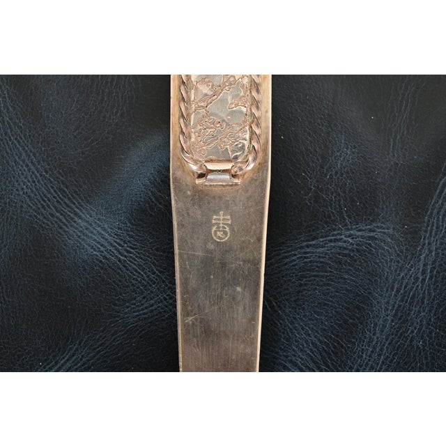 Metal Roycroft Arts & Crafts Silver Finished Hammered Copper Letter Opener For Sale - Image 7 of 11