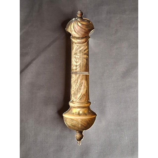 Vintage Hazorfim Israel 925 Sterling Silver Mezuzah Case, Spiral Swirl Repousse For Sale - Image 16 of 18
