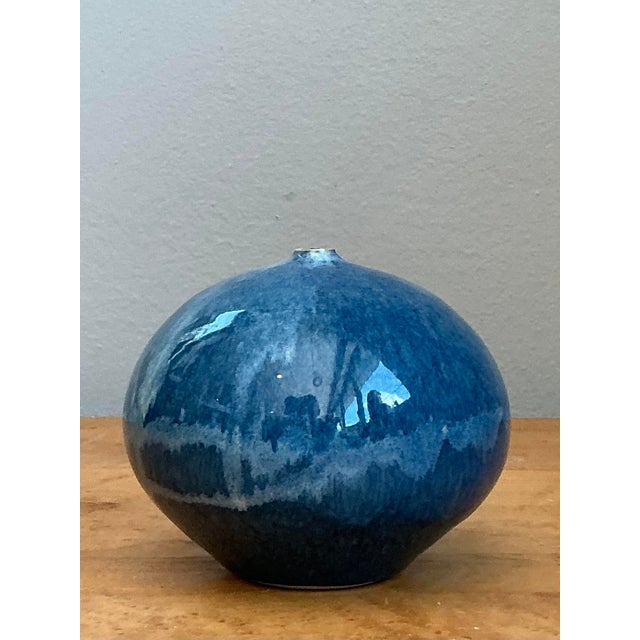 Mid-Century Modern Vintage Original Studio Pottery Vase For Sale - Image 3 of 12