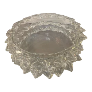 Rostrato Glass Vase Styled Like Venini Ercole Barovier Murano Style Glass