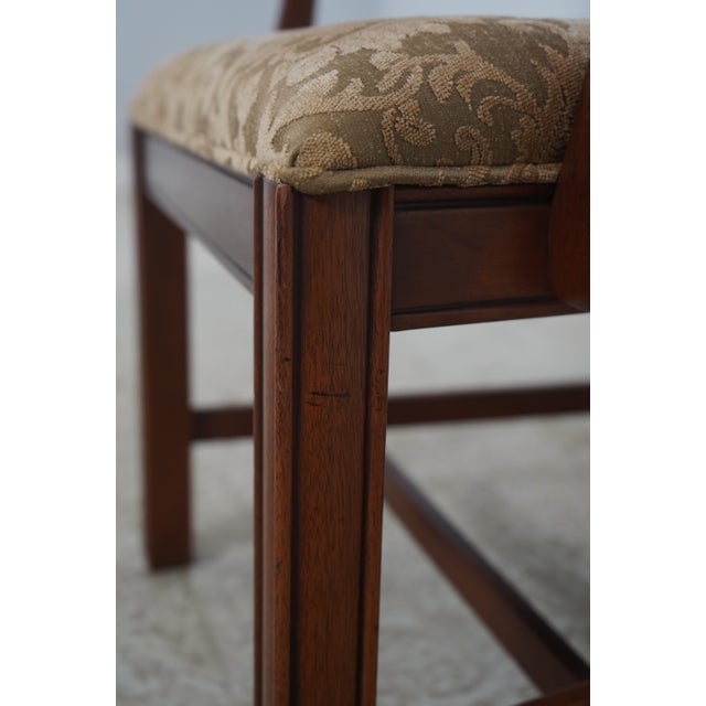Set of 6 Old Colony Mahogany Chippendale Style Ribbon Back Dining Chairs For Sale - Image 15 of 18