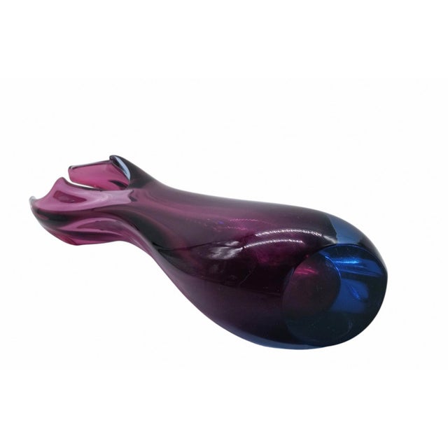 1960s Submerged Murano Glass Vase by Flavio Poli for Seguso, Italy, 1960s For Sale - Image 5 of 9
