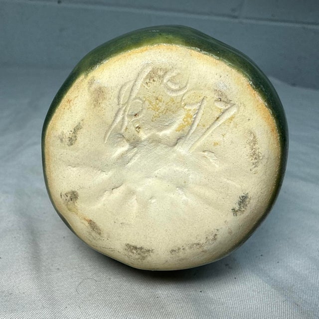 Vintage 97' Handmade Patricia Garrett Figural Vegetable Zucchini Pottery Vase For Sale - Image 10 of 10