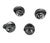 Space Age Chrome Plastic Coat Hangers by Olaf Von Bohr for Kartell, Italy, 1960s, Set of 4 For Sale - Image 3 of 12