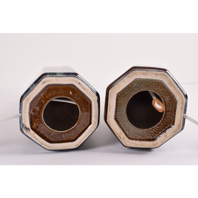 Tall Danish Table Lamps attributed to Einar Johansen for Søholm, 1960s, Set of 2 For Sale - Image 12 of 15