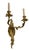 Traditional Antique French Empire Double-Arm Wall Sconce Solid Brass Acanthus Leaf For Sale - Image 3 of 6