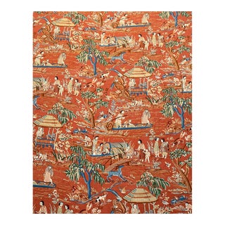 Beautiful Schumacher Linen Fabric. For Sale