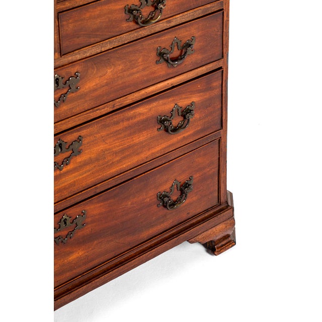 Brown Small George Iii Mahogany Chest For Sale - Image 8 of 14