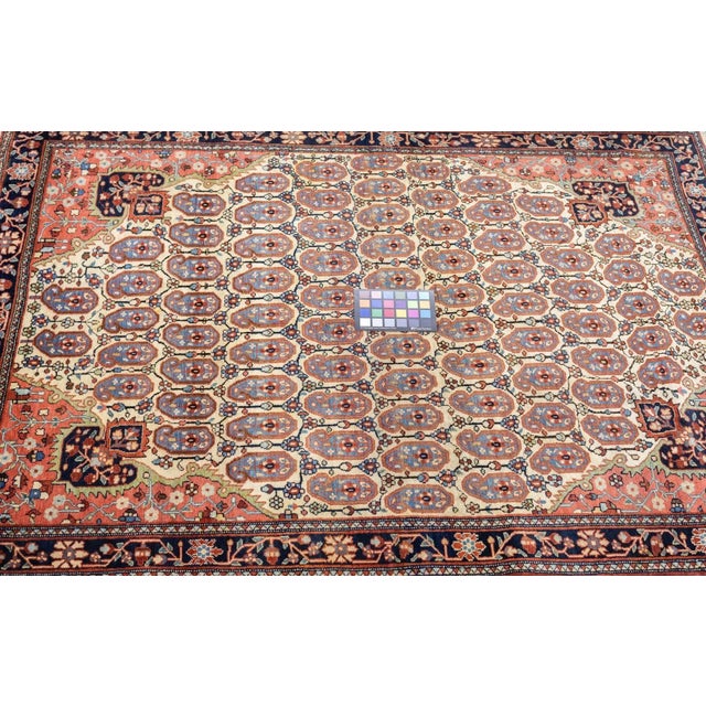 Persian Antique Farahan Sarouk Rug 3'8'' x 5' For Sale - Image 3 of 12