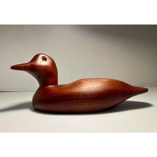 1986 Buck’s Ducks Wooden Duck Decoy No. 7 Hand Carved Signed Folk Art Description: Charming 1986 Hand-Carved Wooden Duck...