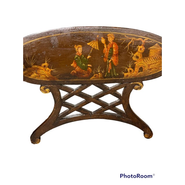 Vintage Chinoiserie Lattice Back China Seas Upholstered Armchairs - a Pair For Sale In Miami - Image 6 of 12