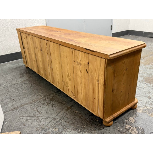 Brown Antique European Pine Four-Door Sideboard, Circa 1830 For Sale - Image 8 of 12