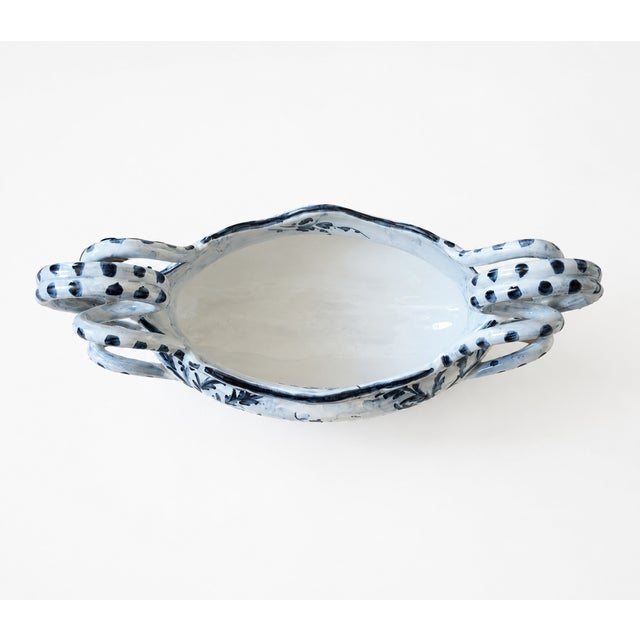 Mid-Century Modern Large Mid-Century Albisola Faience Centerpiece from V.M. Albisola, 1960s For Sale - Image 3 of 8