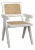 Jude Chair with Caning, White Wash For Sale