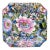 20th Century Chinoiserie Blue and Pink Floral Vide Poche/Catchall Dish For Sale