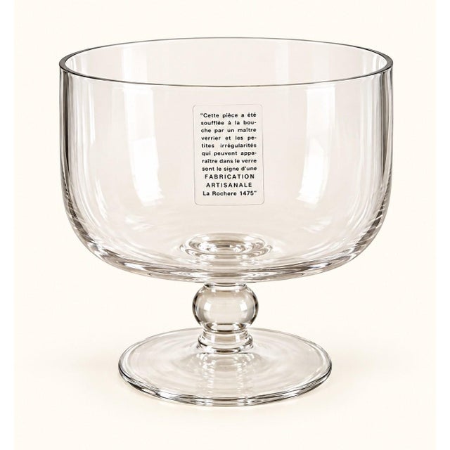 A rare piece born from centuries of craftsmanship. this magnificent mouth-blown glass bowl is the work of verrerie la...
