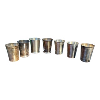 1970s Kentucky Derby Collection of Silver Plated Cup s- Set of 7 For Sale