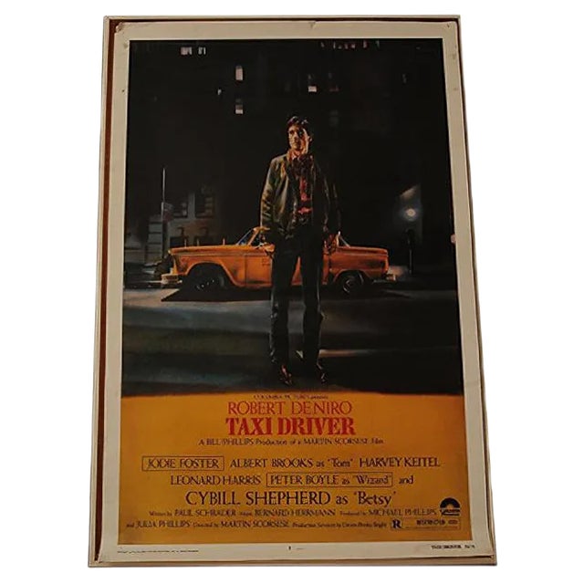Taxi Driver Movie Poster by Paul Schrader, 1970s For Sale