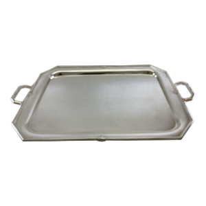 1970's Vintage/New Silverplate Art Nouveau Tray With Applied Mount