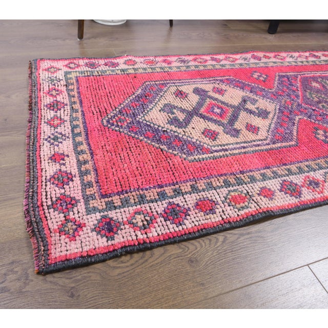 1970s Turkish Handmade Wool Runner Rug For Sale - Image 6 of 8