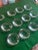 Minimalism Set of 12 Swedish Glass Silver Rimmed Candle Holders For Sale - Image 3 of 10