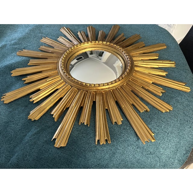 Plastic Large Vintage Witch's Eye Sun Mirror, 1960s For Sale - Image 7 of 15