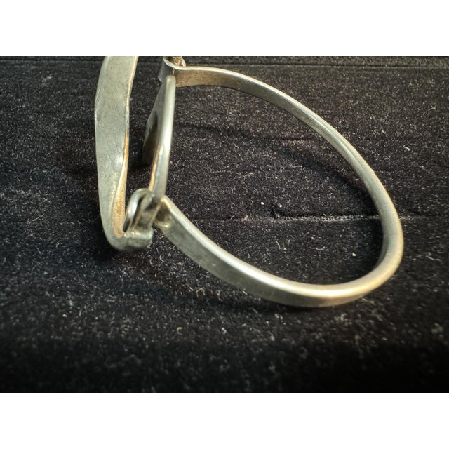 Silver Scroll Bracelet, 1970s For Sale - Image 3 of 5