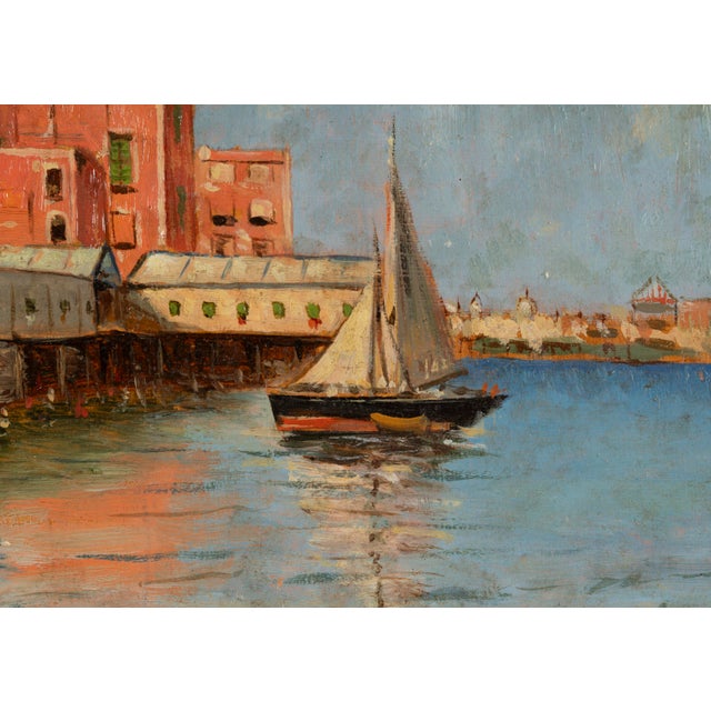 Giuseppe Buono, Napoli, 1889, Oil on Board For Sale - Image 4 of 9